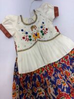 Patola kid lehenga with beautiful maggam work blouse