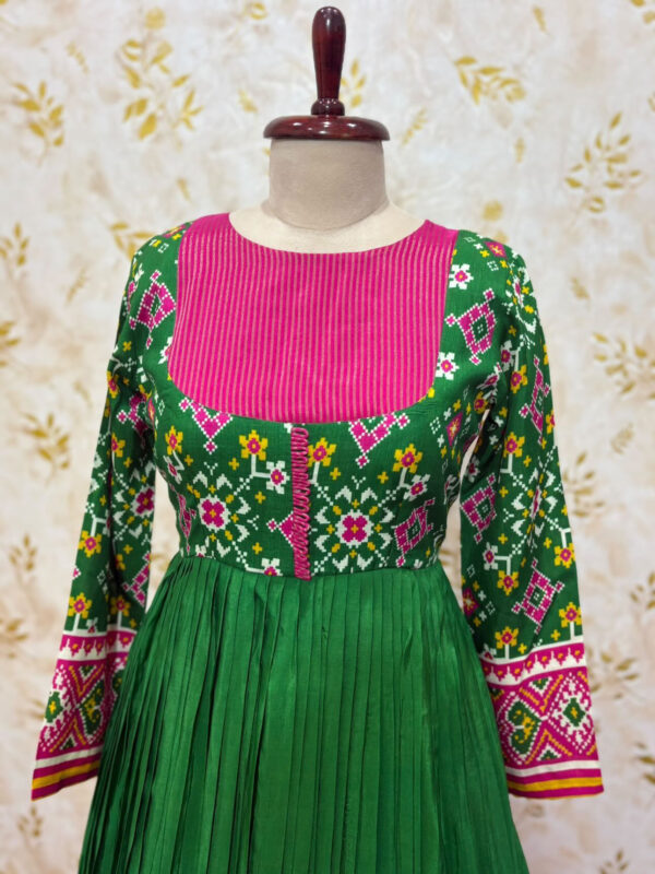 Patola dual shade long gown