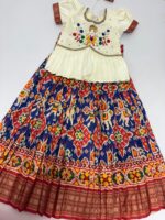 Patola kid lehenga with beautiful maggam work blouse