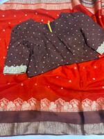 Beautiful saree with blouse