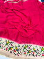 Pure malai silk saree