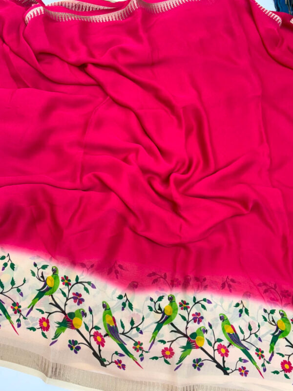 Pure malai silk saree