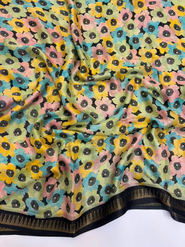 Pure malai crepe Saree