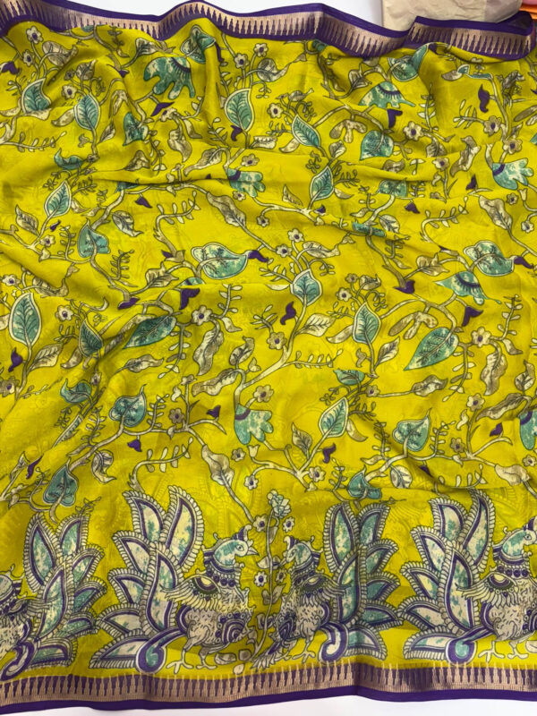 Pure malai crepe saree