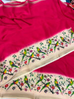 Pure malai silk saree