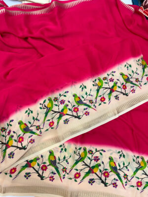 Pure malai silk saree