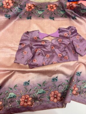 Beautiful saree with blouse