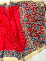 Malai crepe saree