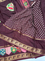 Malai crepe silk saree