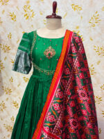 Beautiful long frock with Patola dupatta