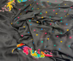 Pure crepe saree