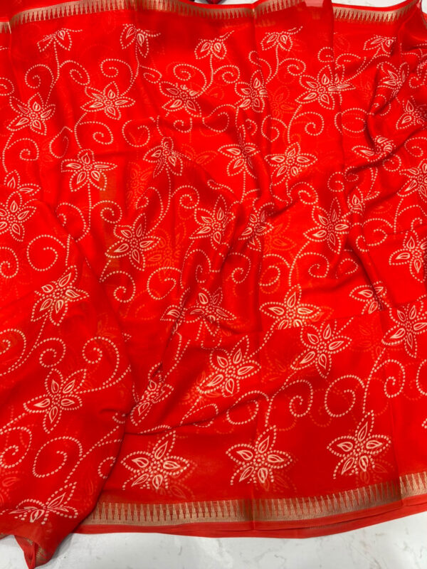 Premium quality malai crepe saree