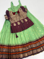 Gadwal silk kid lehenga