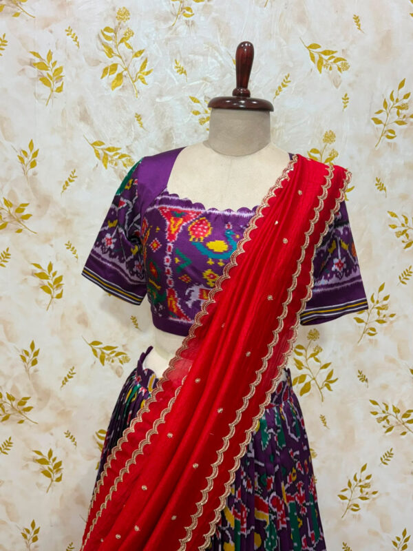 Beautiful Patola lehenga with matching dupatta