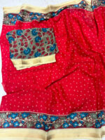 Malai crepe saree