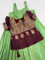 Gadwal silk kid lehenga