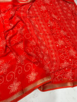 Premium quality malai crepe saree