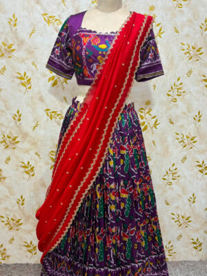 Beautiful Patola lehenga with matching dupatta