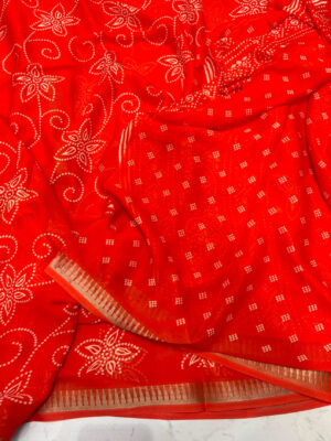 Premium quality malai crepe saree