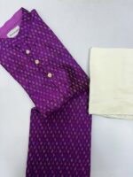 Pure ikkat rawsilk kurta with pant
