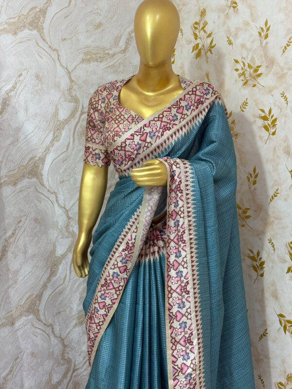 Exclusive designer patola silk sarees with beautiful zari interlock weaving  Paired with patola blouse