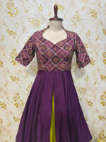 Designer crepe skirt paired with floral designer top