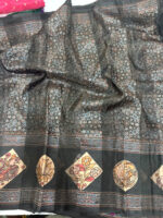 Ajrak print saree