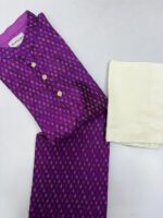 Pure ikkat rawsilk kurta with pant