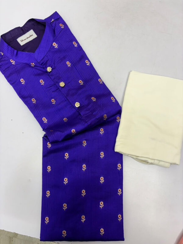 Pure chiniya silk kurta with pant