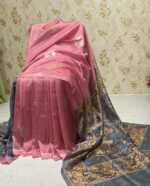 Pure crepe silk saree