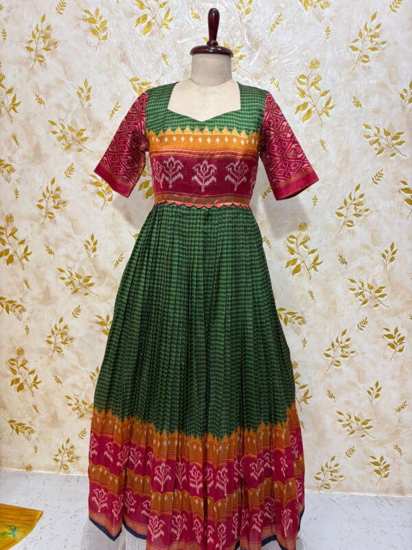 Premium quality vintage style  patola long gown